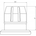 Adapter zu Flaschenwagen für Geschirrspüler Bosch / Siemens / Neff Adapter zu Flaschenwagen für Geschirrspüler Bosch / Siemens / Neff