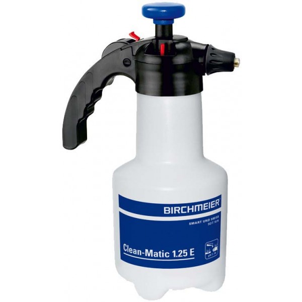 Manual pressure tank 1.25 E Clean Matic sprayer (lye) - colour blue