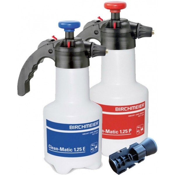 Set: Pulvérisateurs à main Clean-Matic rouge (pour acides) & bleu (lessive) y compris buse d'application pour mousse Set: Pulvérisateurs à main Clean-Matic rouge (pour acides) & bleu (lessive) y compris buse d'application pour mousse