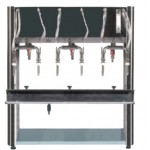 Drop pressure filler inox 6-lift, with float
