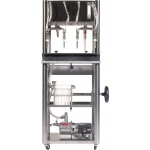 Stainless steel 4-lift gravity filler with pump and filter