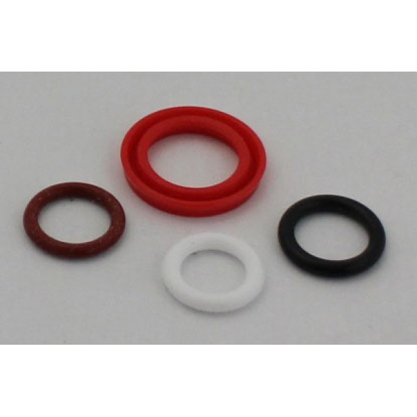 Set of seals (lip seal, O-ring) for stainless steel filling valve