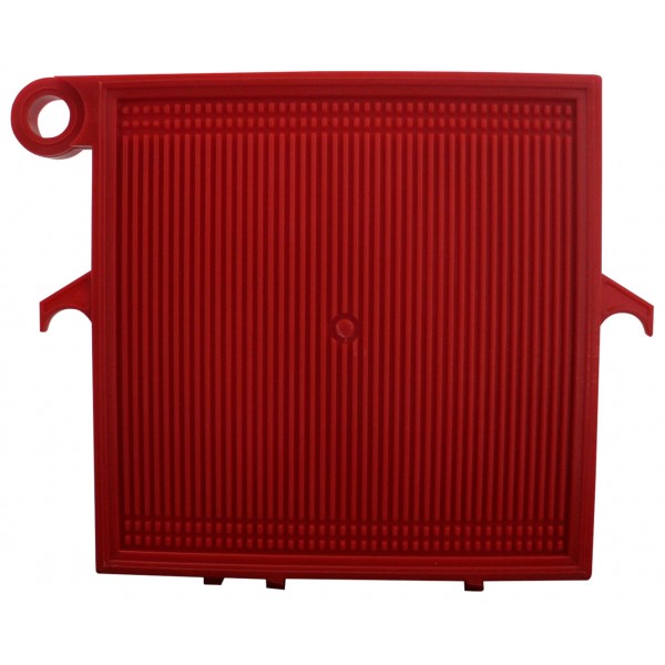 Filter element FZ PP red End element on fixed plate WITHOUT GASKET