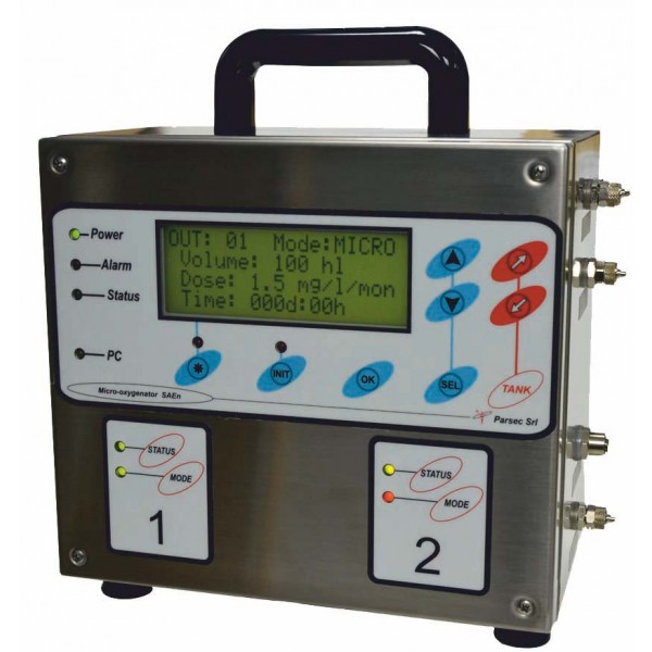 Micro-oxygenator PARSEC OxyGénius Duo Part no. Micro-oxygenator PARSEC OxyGénius Duo Part no.