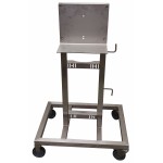 Transport trolley ELVAMAC inox for Oxygenius 1-2 outlets for Parsec Tempo, Macro D+