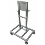 Transport trolley ELVAMAC inox for Oxygenius 1-2 outlets for Parsec Tempo, Macro D+