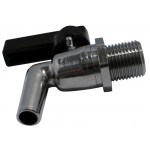Robinet d'écoulement laiton chromé 1/2 Robinet d'écoulement laiton chromé 1/2
