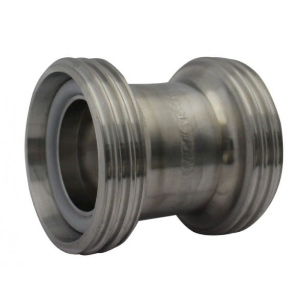 Double nipple DIN NW 32 stainless steel V2A Double nipple DIN NW 32 stainless steel V2A