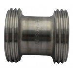 Double nipple DIN NW 32 stainless steel V2A Double nipple DIN NW 32 stainless steel V2A