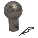 boule d'arosage 360 ° en acier inox avec clip, DN 40