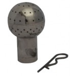boule d'arosage 360 ° en acier inox avec clip, DN 25