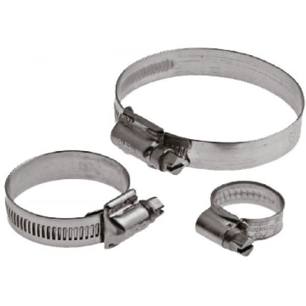 Hose clamps GEKA W5 for hose Ø 80 - 100 mm 12 mm wide, stainless steel