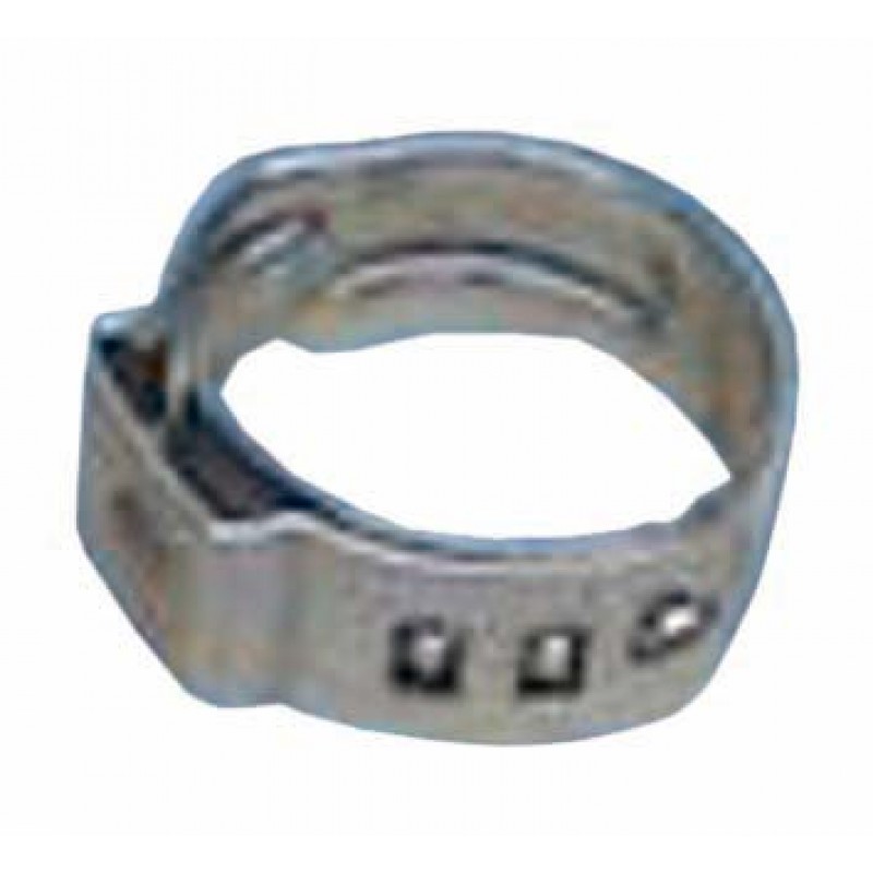 Collier de serrage 1 oreille Øextérieur 7.3 à 9 mm --> pour tuyau 4 x 8 mm