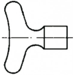 Probierhahnschlüssel Quadrat 8 mm 