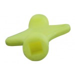 Probierhahnschlüssel KOMBI Vierkant 7 mm, Dreikant 8 mm gelb Probierhahnschlüssel KOMBI Vierkant 7 mm, Dreikant 8 mm gelb