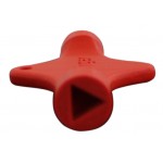 Probierhahnschlüssel KOMBI Vierkant 7 mm, Dreikant 8 mm rot Probierhahnschlüssel KOMBI Vierkant 7 mm, Dreikant 8 mm rot