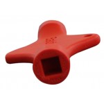Probierhahnschlüssel KOMBI Vierkant 7 mm, Dreikant 8 mm rot Probierhahnschlüssel KOMBI Vierkant 7 mm, Dreikant 8 mm rot