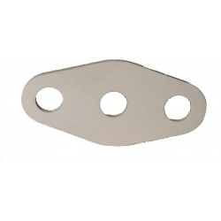 Dichtung für SUTTER Flansch 62 x 30 mm, 2 Löcher Naturkautschuk