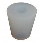 Bonde en silicone 45 x 33 mm avec trou Ø 17 mm