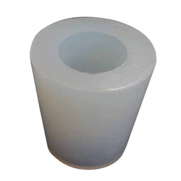 Silicone stopper Ø 60 / 40 mm Height 60 mm with hole Ø 30 mm