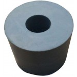 Bouchon caoutchouc avec trou diamètre 19 mm 46 x 54 x 35 mm