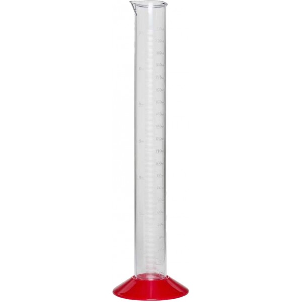 Standing cylinder 210 ml plastic graduated
