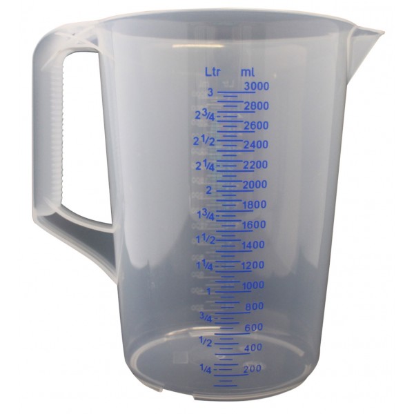 Gobelet graduée PP 3000 ml Gobelet graduée PP 3000 ml