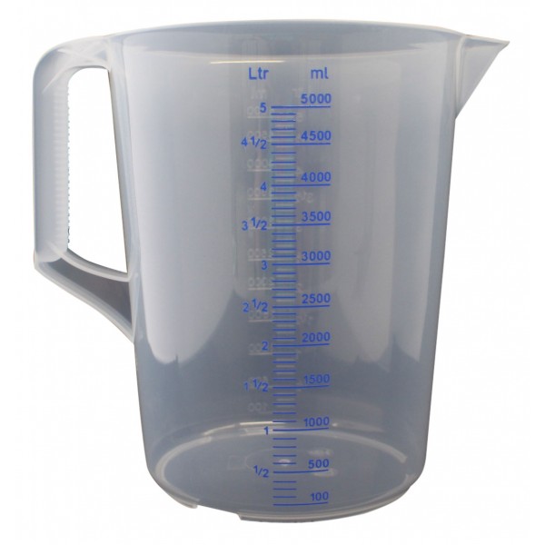 Gobelet graduée PP 5000 ml Gobelet graduée PP 5000 ml