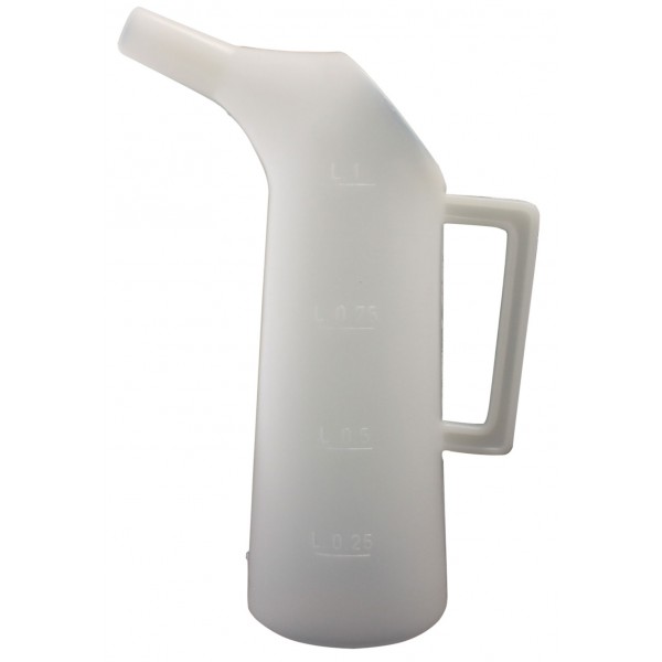 Dosing carafe for barrique plastic (PE), 1 litre without declaration of conformity