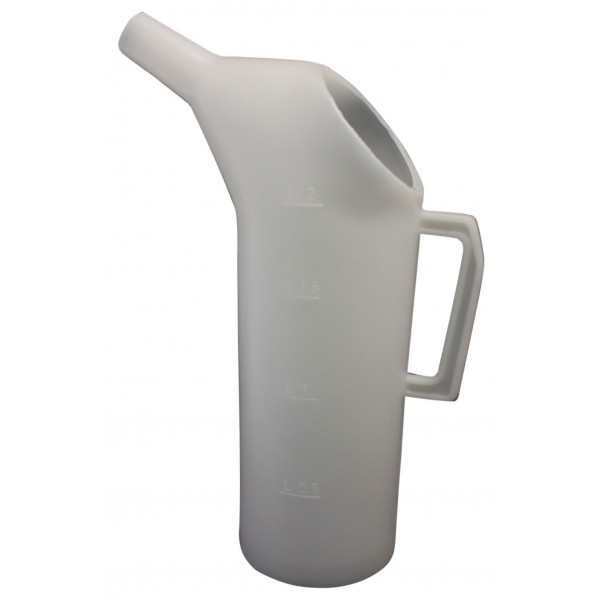 Dosing carafe for barrique plastic (PE), 2 litres without declaration of conformity