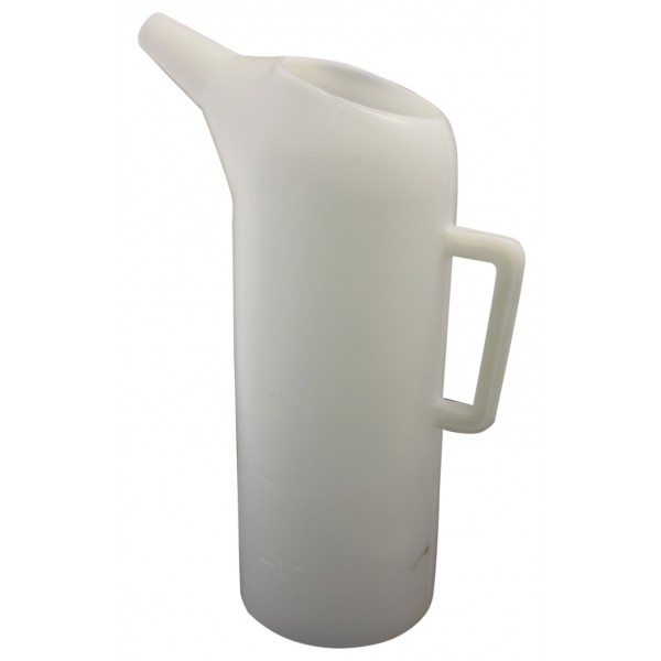 Dosing carafe for barrique plastic (PE), 5 litres without declaration of conformity