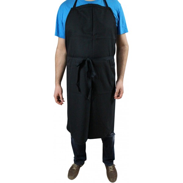 Küferschürzen 90 cm lang Reinleinen schwarz Küferschürzen 90 cm lang Reinleinen schwarz