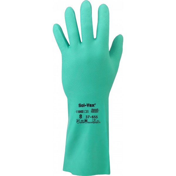 Cleaning glove Solvex green size 10