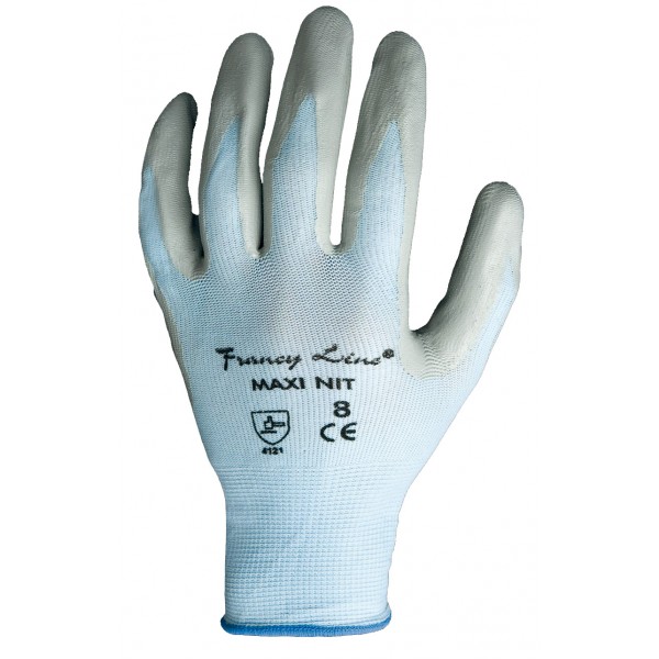Work glove NIT white/grey size 8
