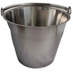 Seau conique inox, 10 litres