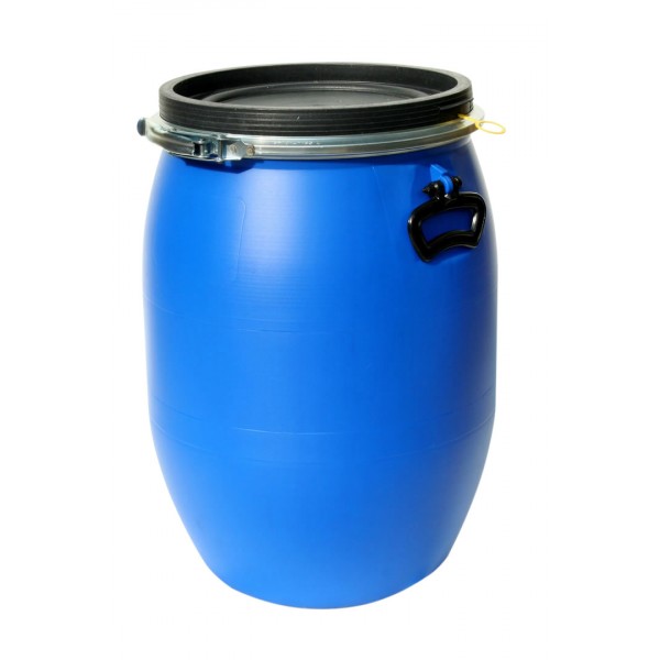 Wide neck drum blue 60 l