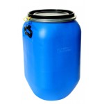 PE-Weithalsfass blau  quadratisch 60 l
