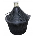 Bonbonne en verre 25 l (Dame-Jeanne) avec cage plastique