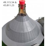Glass carboy in poly basket 54 litres (demijohn) Glass carboy in poly basket 54 litres (demijohn)