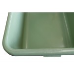 Bac vert rectangulaire en résine polyester renforcée GRAF, 100 l, qualité alimentaire