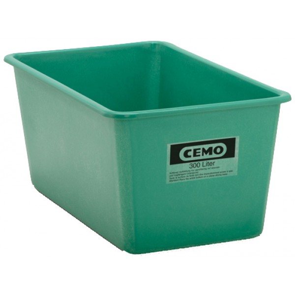 Stands / Rectangular containers GRP green, 300 l CEMO