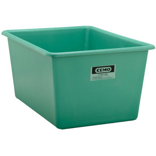 Rectangular container / stand GRP green 1,100 l, CEMO