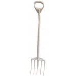 Fourche droite PP blanc, alimentaire