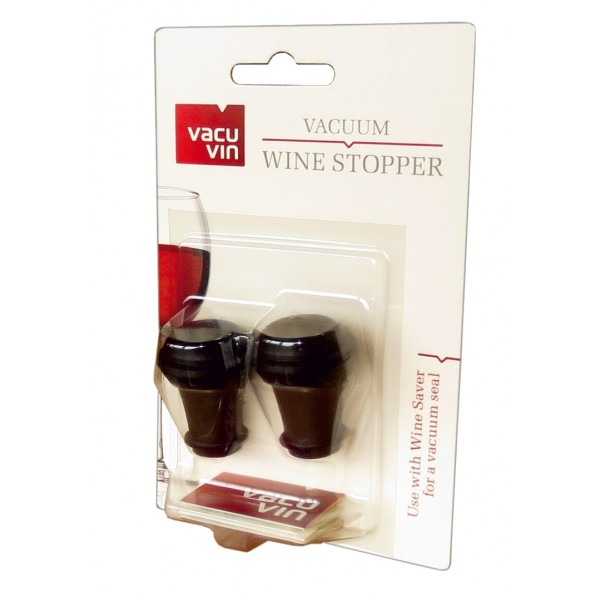 Stopper for Wine Saver VacuVin, 2 pieces brown