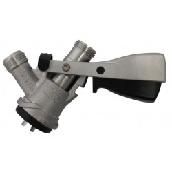 Zapfkopf Korb S, 2 x 5/8 ''G Bieranschluss oben Micro-Matic