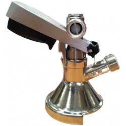 Zapfkopf flach A Bieranschluss seitlich, HiWi, 2 x 5/8''