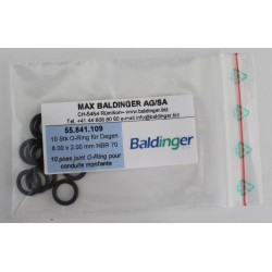 O-ring seal for dagger/riser pipe for CC KEG Øi 8 mm x 2 mm, 10 pieces