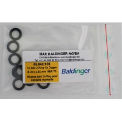 O-ring seal for dagger/riser pipe for NC keg Øi 8 mm x 2.5 mm 10 pieces