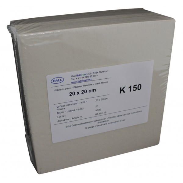 Seitz K 150 20/20 cm filter layers