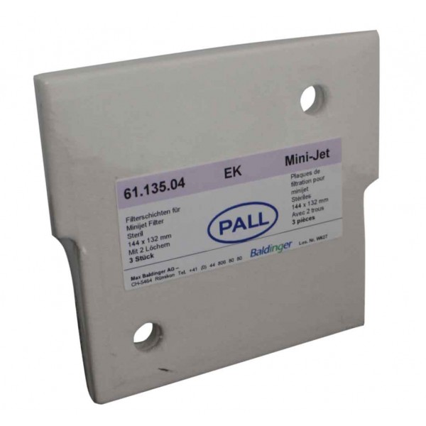 Filter sheets PALL EK 14.4 x 13.2 cm for Mini-Jet Filter sheets PALL EK 14.4 x 13.2 cm for Mini-Jet